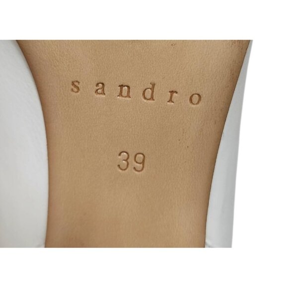 SANDRO Authentic off white Sacha boots/ Ankle Boots Size EU39/US8.5 - Picture 12 of 14